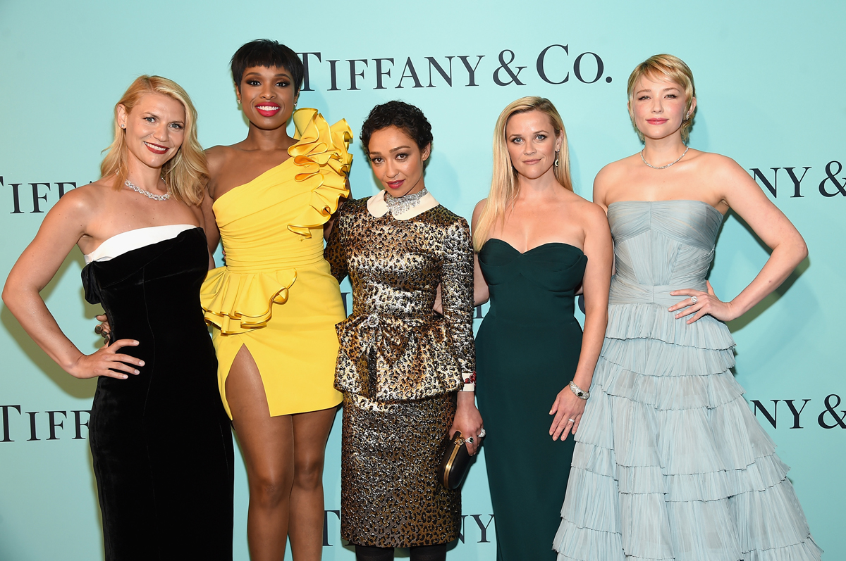 NEW YORK, NY - APRIL 21:  (L-R) Claire Danes, Jennifer Hudson, Ruth Negga, Reese Witherspoon, and Haley Bennett attend the Tiffany & Co. 2017 Blue Book Collection Gala at ST. Ann's Warehouse on April 21, 2017 in New York City.  (Photo by Jamie McCarthy/Getty Images for Tiffany & Co.)