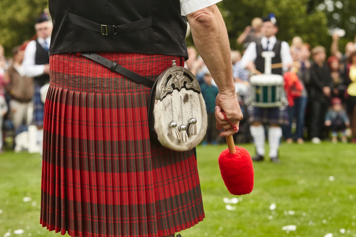 Kilt je součást skotského národního kroje
