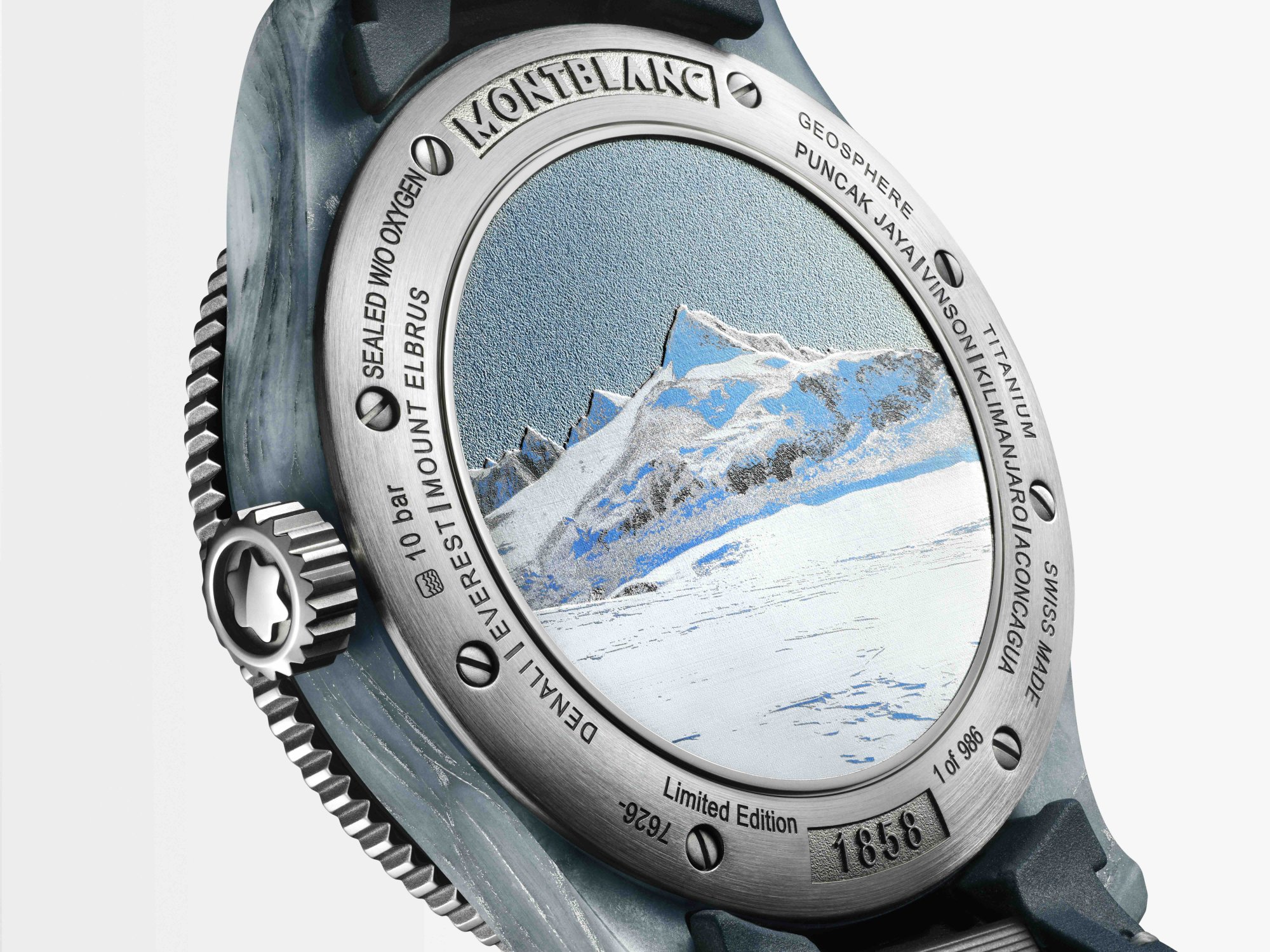 Montblanc 1858 Geosphere 0 Oxygen inspirované Messnerovým výstupem na Mount Vinson