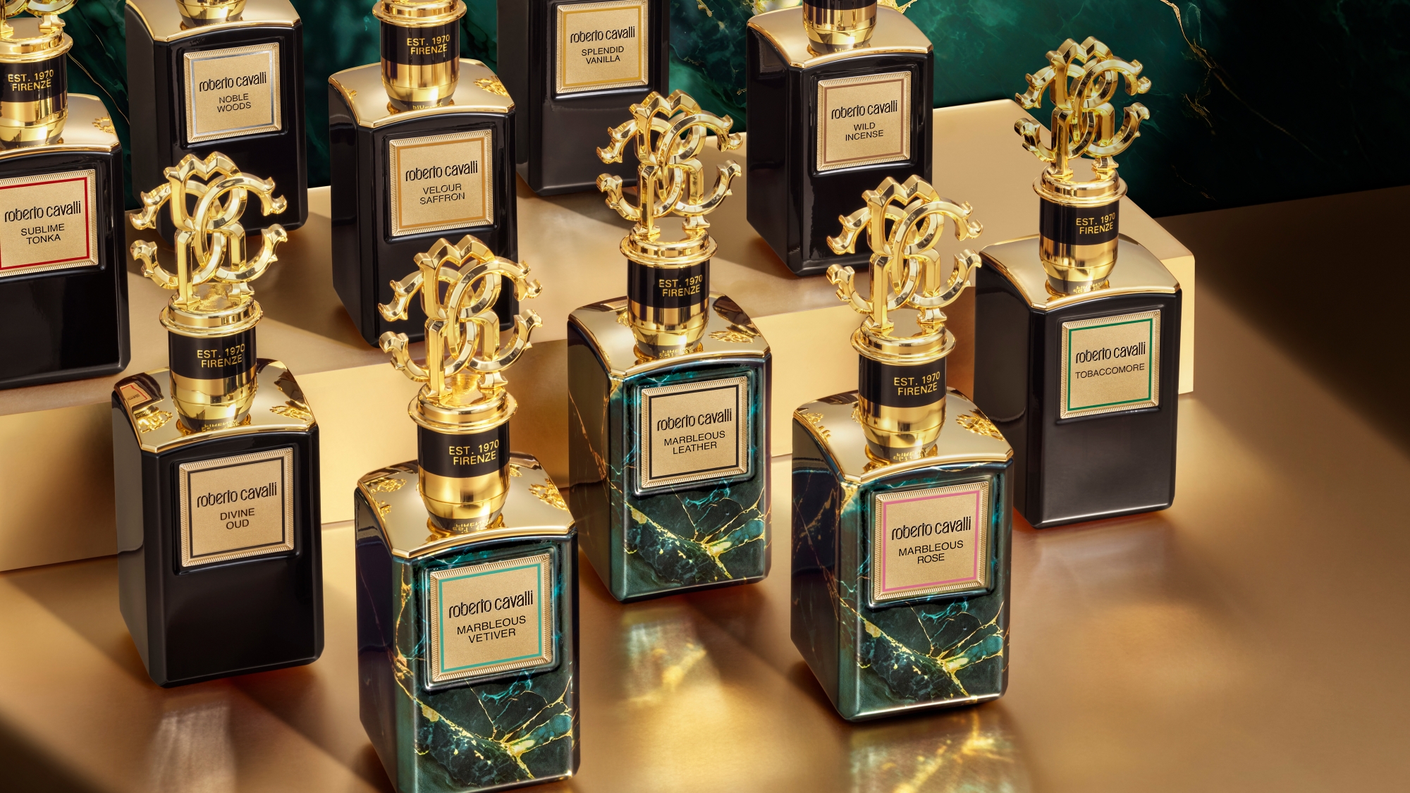 Roberto Cavalli Gold & Marbleous Collection: Když se opulence promění v umění vůní