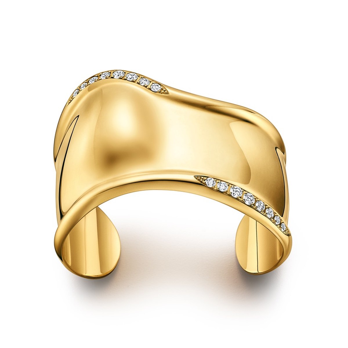 Tiffany & Co. rozšiřuje ikonickou kolekci Elsa Peretti Bone Cuff o nové diamantové varianty