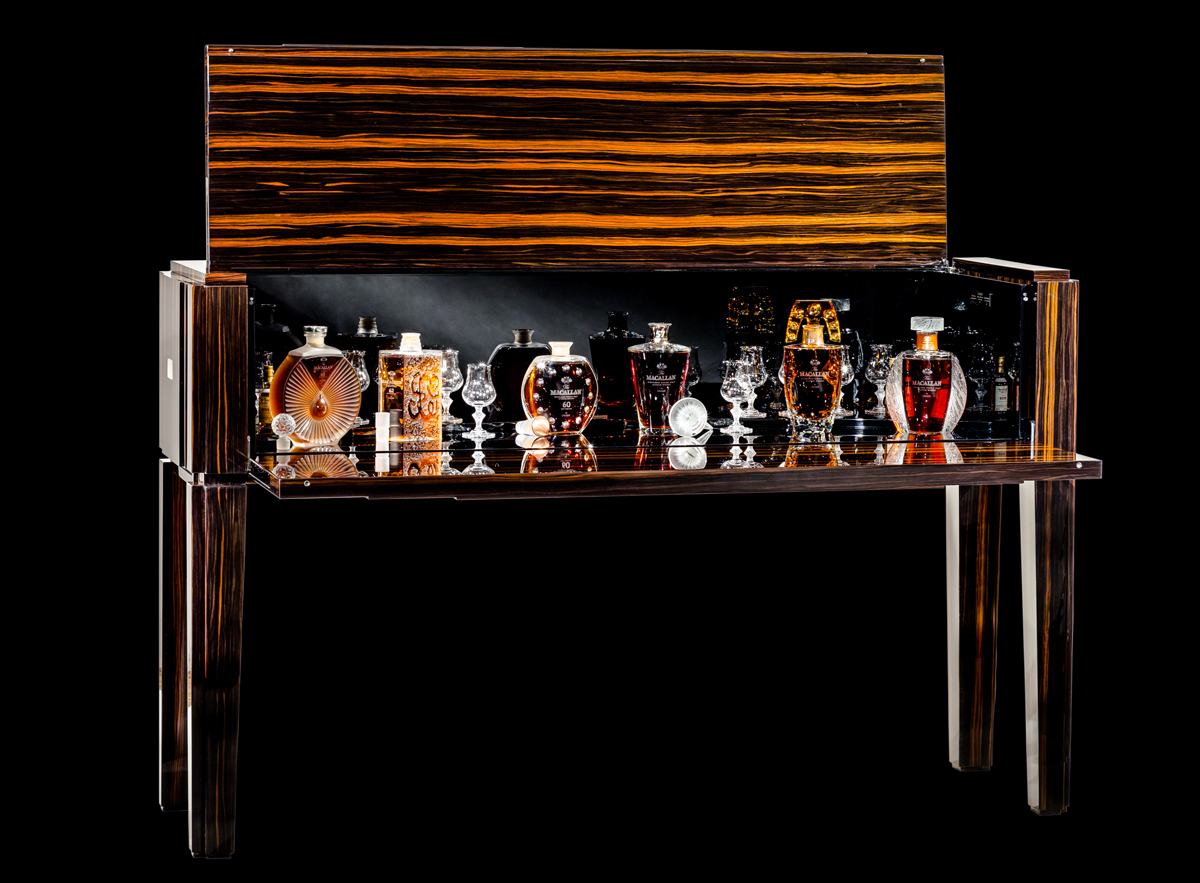 The Macallan Six Pillars collection in Lalique